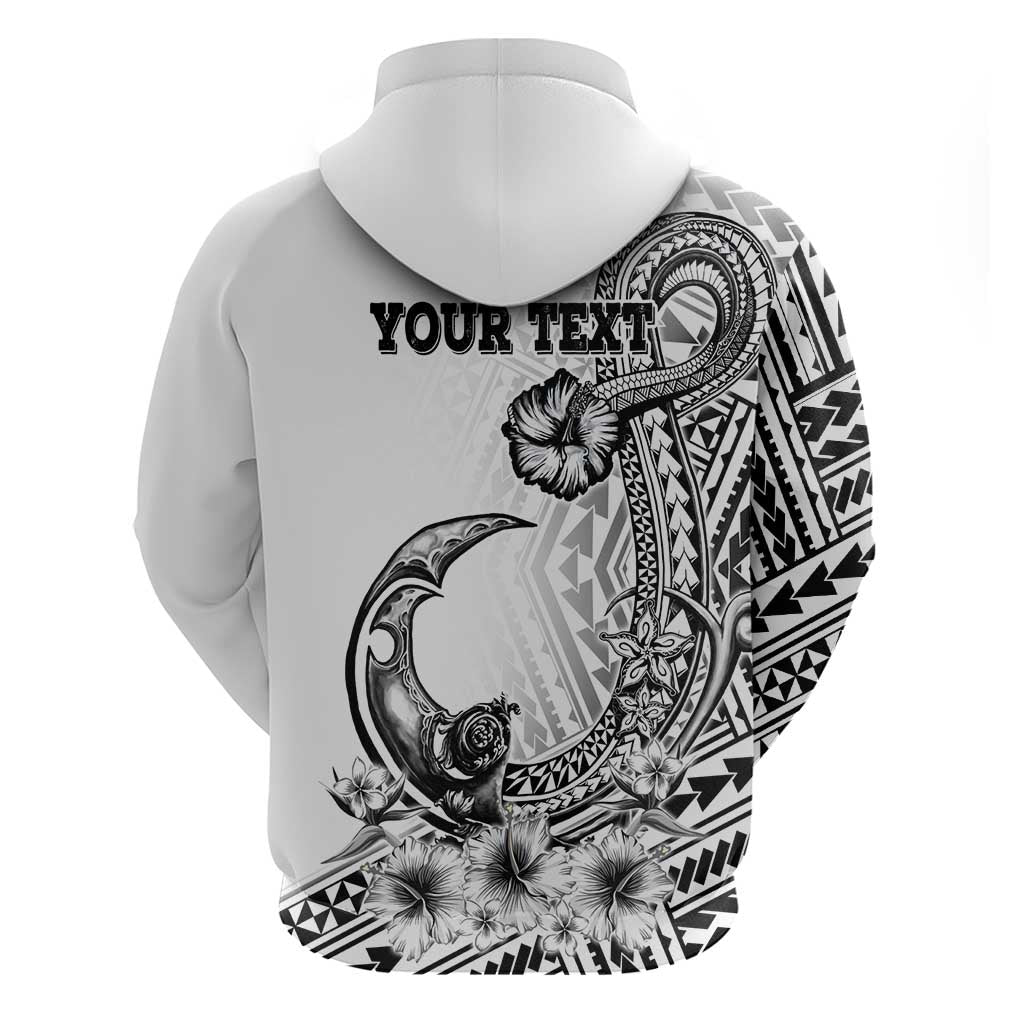 Ia Orana Tahiti Personalised Hoodie French Polynesia Hook Tattoo Special White Color LT9 - Polynesian Pride