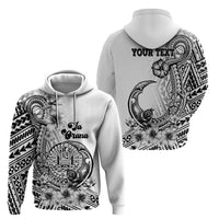 Ia Orana Tahiti Personalised Hoodie French Polynesia Hook Tattoo Special White Color LT9 - Polynesian Pride