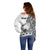 La Orana Tahiti Personalised Off Shoulder Sweater French Polynesia Hook Tattoo Special White Color LT9 - Polynesian Pride