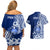 Nauru Independence Personalised Couples Matching Off Shoulder Short Dress and Hawaiian Shirt Naoero Hook Tattoo Special Polynesian Pattern LT9 - Polynesian Pride