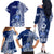 Nauru Independence Personalised Family Matching Off Shoulder Long Sleeve Dress and Hawaiian Shirt Naoero Hook Tattoo Special Polynesian Pattern LT9 - Polynesian Pride