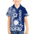 Nauru Independence Personalised Family Matching Puletasi Dress and Hawaiian Shirt Naoero Hook Tattoo Special Polynesian Pattern LT9 Son's Shirt Blue - Polynesian Pride