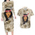 Personalized New Zealand Women's Day Couples Matching Long Sleeve Bodycon Dress and Hawaiian Shirt Maori Girl Feathers of Hope - Beige LT9 Beige - Polynesian Pride