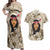 Personalized New Zealand Women's Day Couples Matching Off Shoulder Maxi Dress and Hawaiian Shirt Maori Girl Feathers of Hope - Beige LT9 Beige - Polynesian Pride