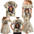 Personalized New Zealand Women's Day Family Matching Mermaid Dress and Hawaiian Shirt Maori Girl Feathers of Hope - Beige LT9 - Polynesian Pride