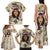 Personalized New Zealand Women's Day Family Matching Tank Maxi Dress and Hawaiian Shirt Maori Girl Feathers of Hope - Beige LT9 - Polynesian Pride