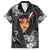 New Zealand Custom Women's Day Family Matching Short Sleeve Bodycon Dress and Hawaiian Shirt Maori Girl Feathers of Hope - Black LT9 Dad's Shirt - Short Sleeve Black - Polynesian Pride