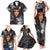 New Zealand Custom Women's Day Family Matching Tank Maxi Dress and Hawaiian Shirt Maori Girl Feathers of Hope - Black LT9 - Polynesian Pride