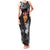 New Zealand Custom Women's Day Family Matching Tank Maxi Dress and Hawaiian Shirt Maori Girl Feathers of Hope - Black LT9 Mom's Dress Black - Polynesian Pride