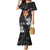 New Zealand Custom Women's Day Mermaid Dress Maori Girl Feathers of Hope - Black LT9 Women Black - Polynesian Pride