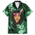 New Zealand Custom Women's Day Family Matching Long Sleeve Bodycon Dress and Hawaiian Shirt Maori Girl Feathers of Hope - Green LT9 Dad's Shirt - Short Sleeve Green - Polynesian Pride