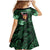 New Zealand Custom Women's Day Family Matching Mermaid Dress and Hawaiian Shirt Maori Girl Feathers of Hope - Green LT9 - Polynesian Pride