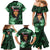 New Zealand Custom Women's Day Family Matching Mermaid Dress and Hawaiian Shirt Maori Girl Feathers of Hope - Green LT9 - Polynesian Pride