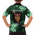 New Zealand Custom Women's Day Family Matching Short Sleeve Bodycon Dress and Hawaiian Shirt Maori Girl Feathers of Hope - Green LT9 - Polynesian Pride