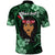 New Zealand Custom Women's Day Polo Shirt Maori Girl Feathers of Hope - Green LT9 - Polynesian Pride