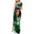 New Zealand Custom Women's Day Tank Maxi Dress Maori Girl Feathers of Hope - Green LT9 - Polynesian Pride