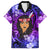 New Zealand Custom Women's Day Family Matching Long Sleeve Bodycon Dress and Hawaiian Shirt Maori Girl Feathers of Hope - Purple LT9 Dad's Shirt - Short Sleeve Purple - Polynesian Pride