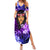 New Zealand Custom Women's Day Family Matching Summer Maxi Dress and Hawaiian Shirt Maori Girl Feathers of Hope - Purple LT9 Mom's Dress Purple - Polynesian Pride