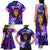 New Zealand Custom Women's Day Family Matching Tank Maxi Dress and Hawaiian Shirt Maori Girl Feathers of Hope - Purple LT9 - Polynesian Pride