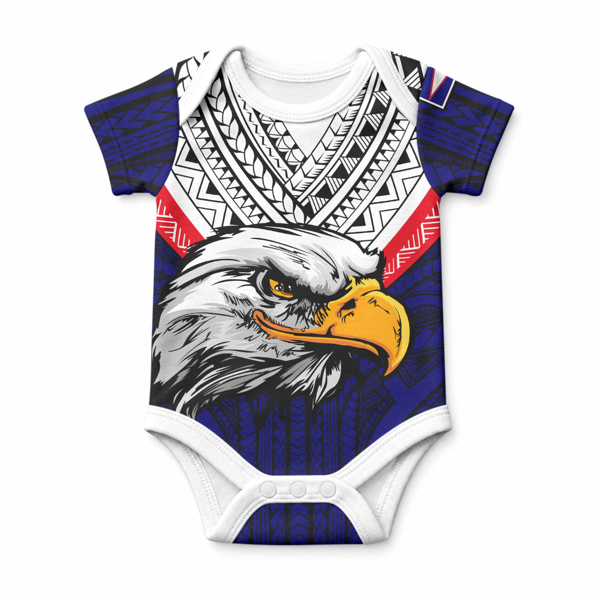 American Samoa Independence Day Baby Onesie Simple Style LT9 White - Polynesian Pride