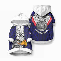 American Samoa Independence Day Pet Hoodie Simple Style LT9 Zip-up White - Polynesian Pride