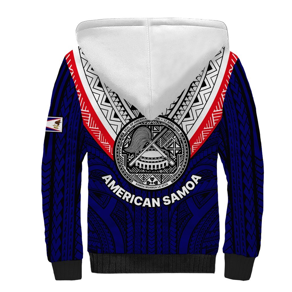 American Samoa Independence Day Sherpa Hoodie Simple Style LT9 - Polynesian Pride