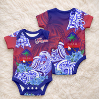 Guam Baby Onesie Polynesian Floral Tribal LT9 - Polynesian Pride