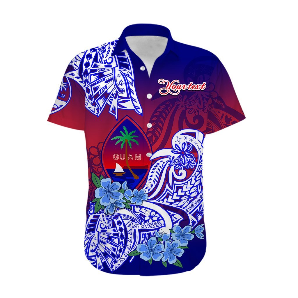 (Custom Personalised) Guam Hawaiian Shirt Polynesian Floral Tribal LT9 - Polynesian Pride