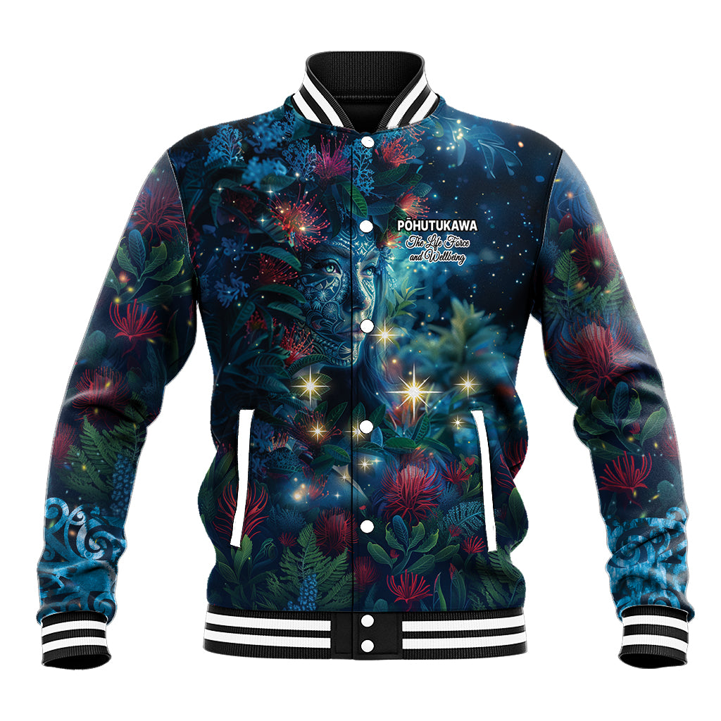 New Zealand Matariki Pohutukawa Baseball Jacket Te Mauri te Ora