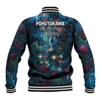 New Zealand Matariki Pohutukawa Baseball Jacket Te Mauri te Ora LT9 - Polynesian Pride