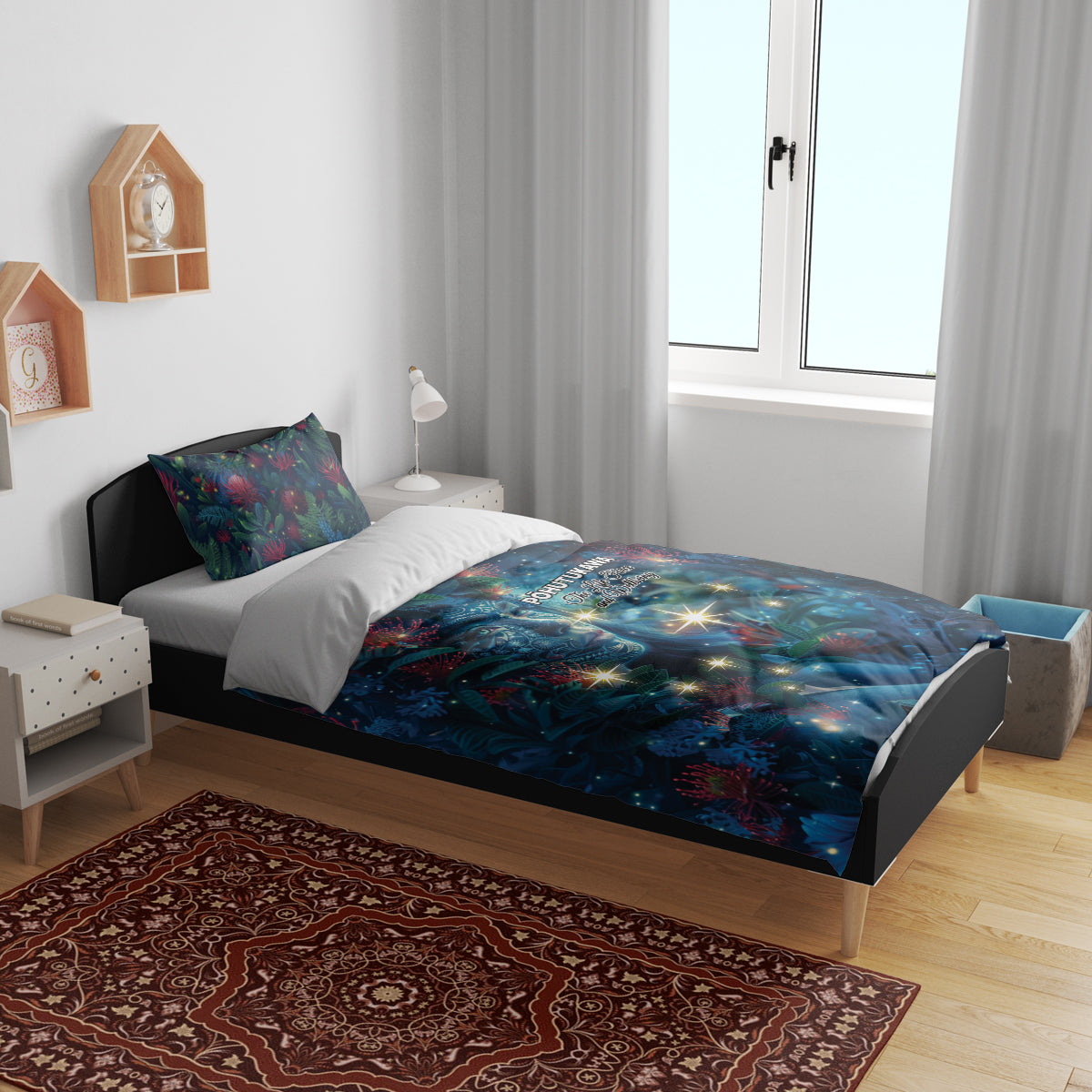 New Zealand Matariki Pohutukawa Bedding Set Te Mauri te Ora LT9 - Polynesian Pride