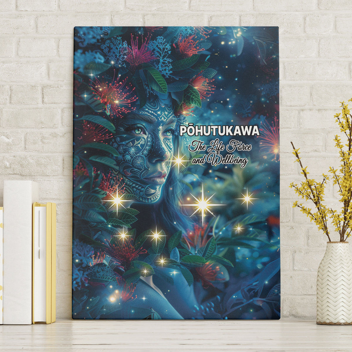 New Zealand Matariki Pohutukawa Canvas Wall Art Te Mauri te Ora