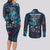 New Zealand Matariki Pohutukawa Couples Matching Long Sleeve Bodycon Dress and Long Sleeve Button Shirt Te Mauri te Ora