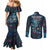 New Zealand Matariki Pohutukawa Couples Matching Mermaid Dress and Long Sleeve Button Shirt Te Mauri te Ora