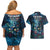 New Zealand Matariki Pohutukawa Couples Matching Off Shoulder Short Dress and Hawaiian Shirt Te Mauri te Ora