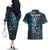 New Zealand Matariki Pohutukawa Couples Matching Off The Shoulder Long Sleeve Dress and Hawaiian Shirt Te Mauri te Ora