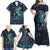 New Zealand Matariki Pohutukawa Family Matching Off Shoulder Maxi Dress and Hawaiian Shirt Te Mauri te Ora