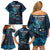 New Zealand Matariki Pohutukawa Family Matching Off Shoulder Short Dress and Hawaiian Shirt Te Mauri te Ora