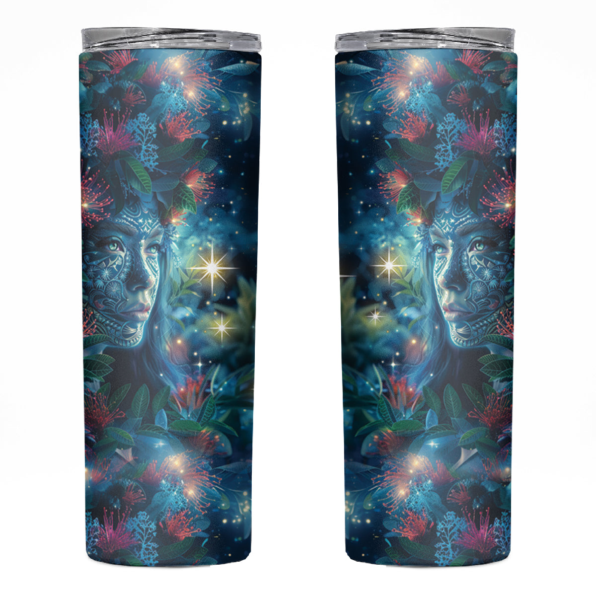 New Zealand Matariki Pohutukawa Skinny Tumbler Te Mauri te Ora