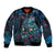 New Zealand Matariki Pohutukawa Sleeve Zip Bomber Jacket Te Mauri te Ora