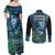 New Zealand Matariki Tupuanuku Couples Matching Off Shoulder Maxi Dress and Long Sleeve Button Shirt Te Wā o te Hauhake