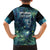 New Zealand Matariki Tupuanuku Family Matching Off The Shoulder Long Sleeve Dress and Hawaiian Shirt Te Wā o te Hauhake