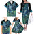 New Zealand Matariki Tupuanuku Family Matching Off The Shoulder Long Sleeve Dress and Hawaiian Shirt Te Wā o te Hauhake