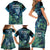 New Zealand Matariki Tupuanuku Family Matching Short Sleeve Bodycon Dress and Hawaiian Shirt Te Wā o te Hauhake