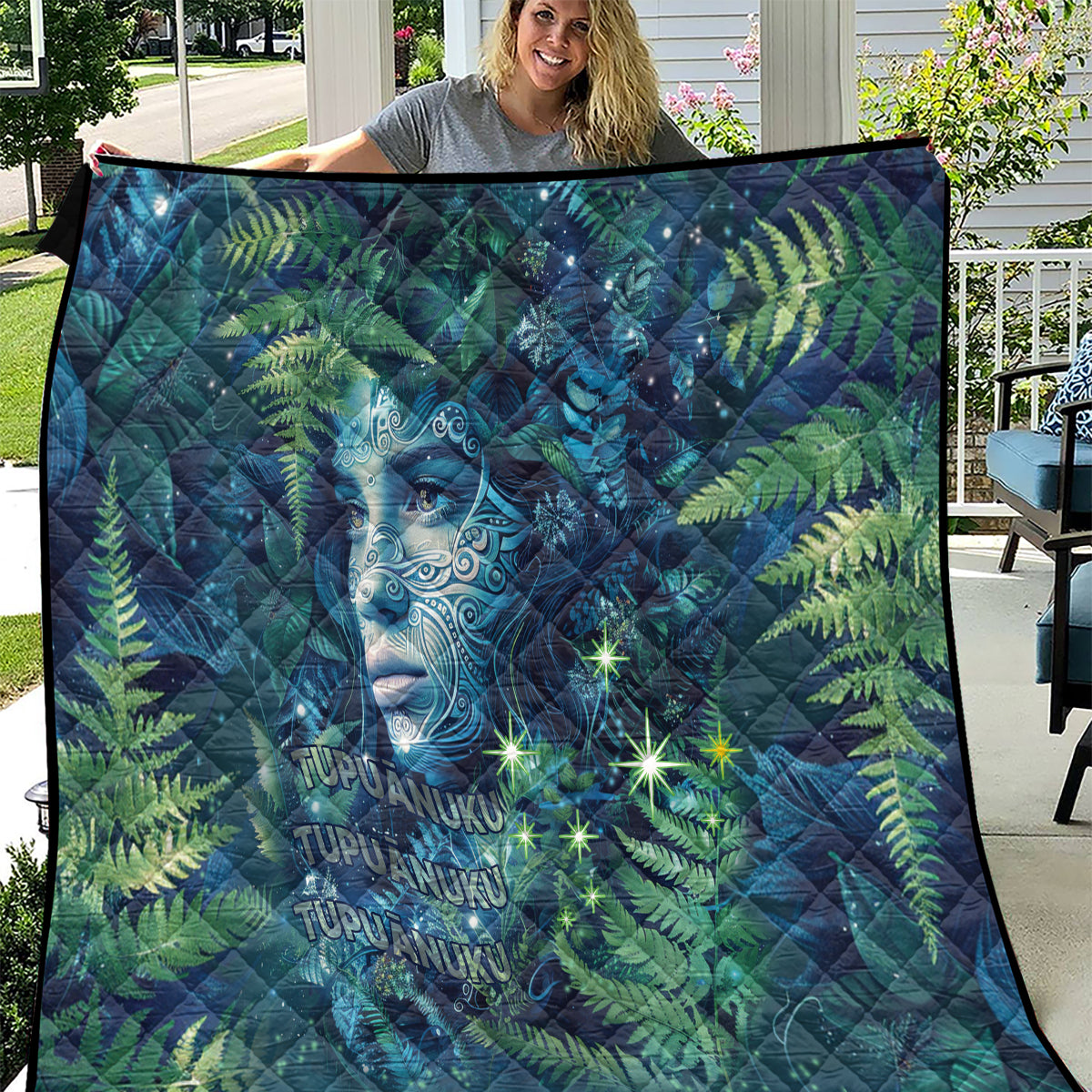 New Zealand Matariki Tupuanuku Quilt Te W o te Hauhake LT9 Art - Polynesian Pride