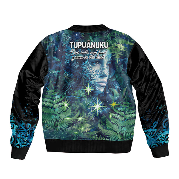 New Zealand Matariki Tupuanuku Sleeve Zip Bomber Jacket Te W o te ...