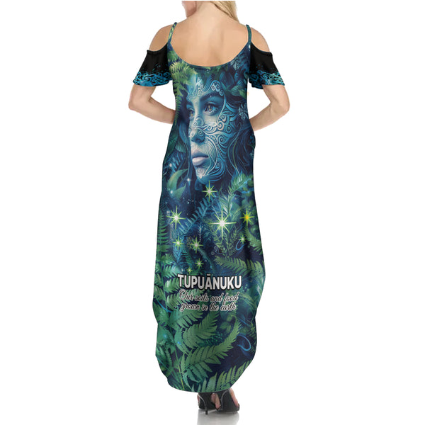 New Zealand Matariki Tupuanuku Summer Maxi Dress Te W o te Hauhake LT9