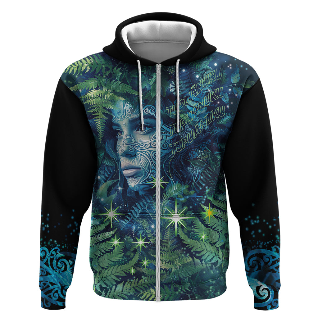 New Zealand Matariki Tupuanuku Zip Hoodie Te Wā o te Hauhake