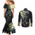 New Zealand Matariki Tupuarangi Couples Matching Mermaid Dress and Long Sleeve Button Shirt Ngā Kai o te Rangi