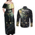 New Zealand Matariki Tupuarangi Couples Matching Off Shoulder Maxi Dress and Long Sleeve Button Shirt Ngā Kai o te Rangi